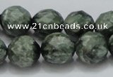 CSH10 15.5 inches 16mm faceted round natural seraphinite beads