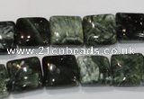 CSH102 15.5 inches 12*12mm square natural seraphinite gemstone beads