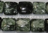 CSH104 15.5 inches 16*16mm square natural seraphinite gemstone beads