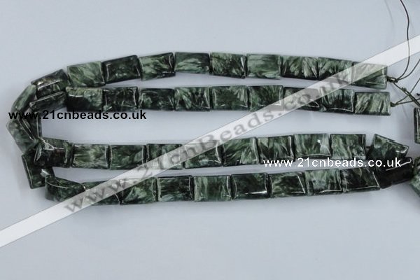 CSH12 15.5 inches 13*18mm rectangle natural seraphinite beads