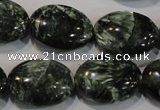 CSH134 15.5 inches 16*20mm oval natural seraphinite gemstone beads