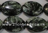 CSH135 15.5 inches 18*25mm oval natural seraphinite gemstone beads