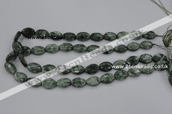 CSH50 15.5 inches 15*20mm oval natural seraphinite gemstone beads