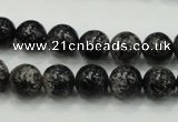 CSI02 15.5 inches 10mm round silver scale stone beads wholesale
