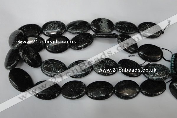 CSI98 15.5 inches 22*30mm oval silver scale stone beads wholesale