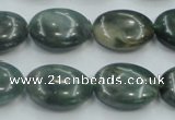 CSJ206 15.5 inches 15*20mm oval serpentine jade gemstone beads