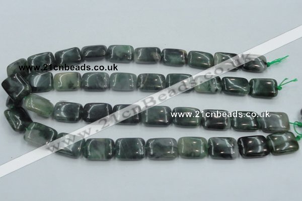 CSJ207 15.5 inches 15*20mm rectangle serpentine jade gemstone beads