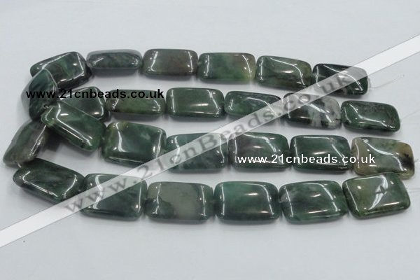 CSJ208 15.5 inches 22*30mm rectangle serpentine jade gemstone beads