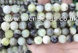 CSJ303 15.5 inches 10mm round serpentine new jade beads wholesale