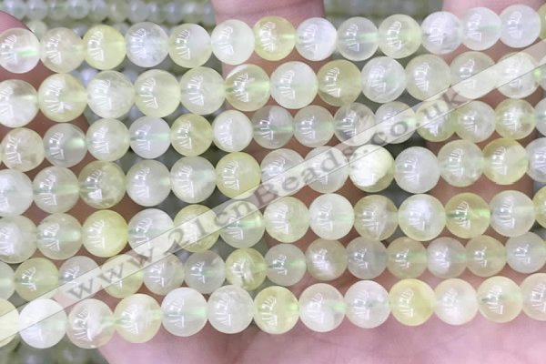 CSJ311 15.5 inches 6mm round serpentine new jade beads