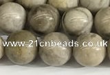 CSL152 15.5 inches 8mm round 

sliver leaf jasper beads wholesale