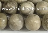 CSL153 15.5 inches 10mm round 

sliver leaf jasper beads wholesale