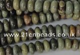 CSL18 15.5 inches 5*8mm rondelle silver leaf jasper beads wholesale