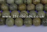 CSL201 15.5 inches 6mm round silver leaf jasper beads wholesale