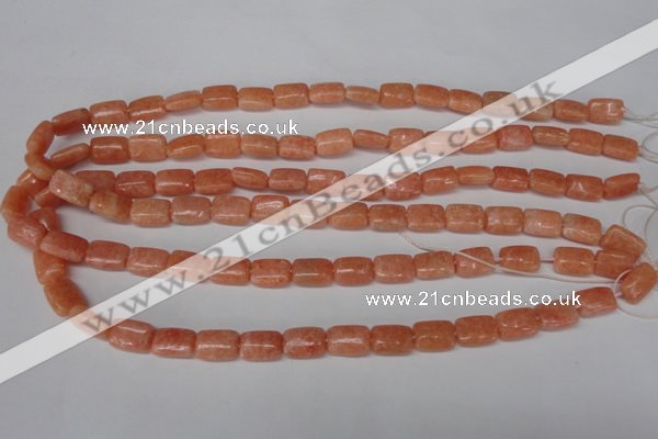 CSM18 15.5 inches 8*12mm rectangle salmon stone beads wholesale