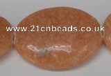 CSM40 15.5 inches 30*40mm oval salmon stone beads wholesale