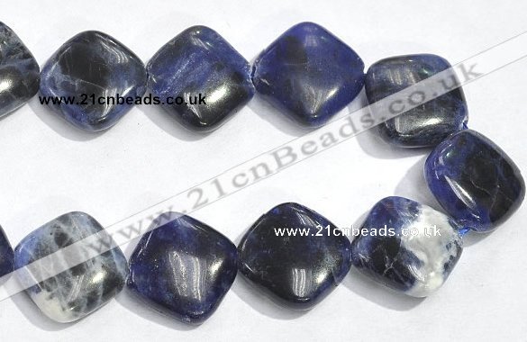 CSO04 15.5 inches 10mm rhombus A grade sodalite beads wholesale