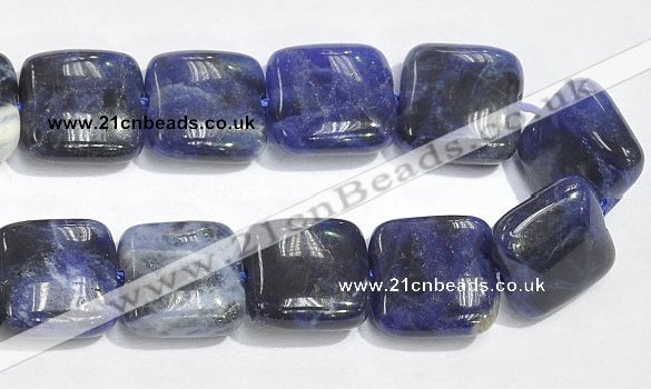 CSO06 15.5 inches 8mm square A grade sodalite beads wholesale