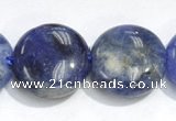 CSO09 15.5 inches A grade 8mm coin sodalite beads wholesale