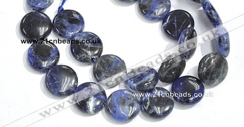 CSO09 15.5 inches A grade 8mm coin sodalite beads wholesale