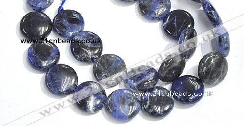 CSO10 15.5 inches A grade 10mm coin sodalite beads wholesale