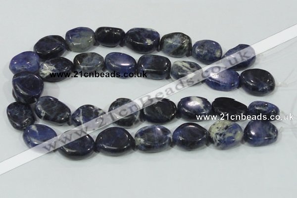 CSO100 15.5 inches 18*25mm freeform sodalite gemstone beads