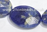 CSO27 15.5 inches faceted oval 13*18mm A grade sodalite beads