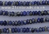 CSO31 15.5 inches 3*6mm faceted rondelle sodalite gemstone beads