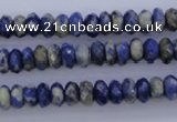 CSO32 15.5 inches 4*8mm faceted rondelle sodalite gemstone beads