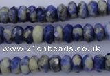 CSO33 15.5 inches 5*10mm faceted rondelle sodalite gemstone beads