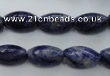 CSO359 15.5 inches 11*18mm trihedron natural sodalite beads