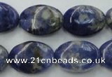 CSO371 15.5 inches 10*14mm oval natural sodalite gemstone beads