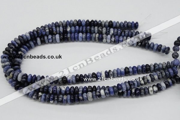 CSO40 15.5 inches 5*10mm rondelle sodalite gemstone beads wholesale