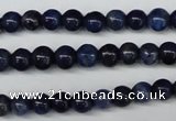 CSO400 15.5 inches 4mm round dyed sodalite gemstone beads