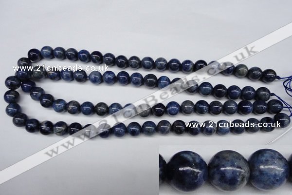 CSO403 15.5 inches 10mm round dyed sodalite gemstone beads