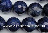 CSO417 15.5 inches 18mm faceted round dyed sodalite gemstone beads