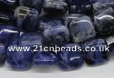 CSO43 15.5 inches 12*12mm square sodalite gemstone beads wholesale