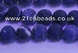 CSO454 15.5 inches 6mm round matte sodalite gemstone beads