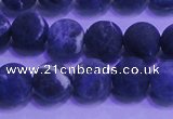 CSO455 15.5 inches 8mm round matte sodalite gemstone beads