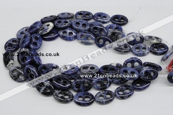 CSO49 15.5 inches 18*25mm oval sodalite gemstone beads wholesale