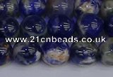 CSO514 15.5 inches 12mm round orange sodalite beads wholesale