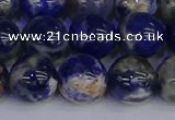 CSO515 15.5 inches 14mm round orange sodalite beads wholesale