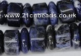 CSO52 15.5 inches 6*18mm & 11*18mm rondelle sodalite gemstone beads