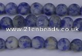 CSO531 15.5 inches 6mm round matte African sodalite beads wholesale