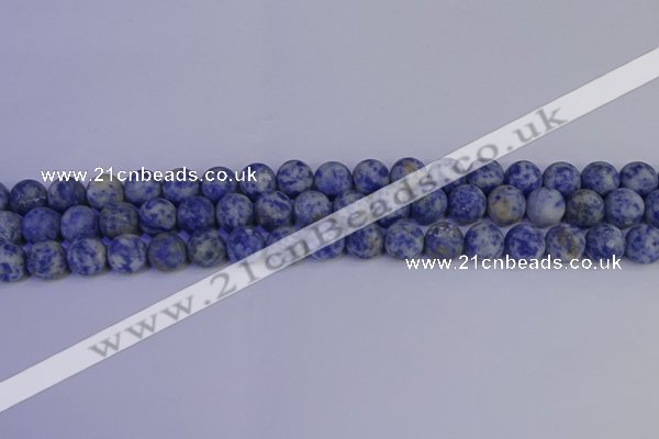 CSO532 15.5 inches 8mm round matte African sodalite beads wholesale