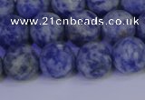 CSO533 15.5 inches 10mm round matte African sodalite beads wholesale