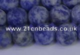 CSO534 15.5 inches 12mm round matte African sodalite beads wholesale