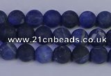 CSO541 15.5 inches 6mm round matte sodalite beads wholesale