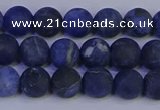 CSO542 15.5 inches 8mm round matte sodalite beads wholesale