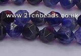 CSO552 15.5 inches 8mm faceted nuggets sodalite gemstone beads